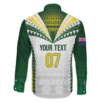 Cook Islands Rugby Custom Family Matching Summer Maxi Dress and Hawaiian Shirt Kuki's Aitu Champions - Polynesian Pride