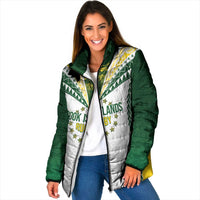 Cook Islands Rugby Custom Padded Jacket Kuki's Aitu Champions - Polynesian Pride