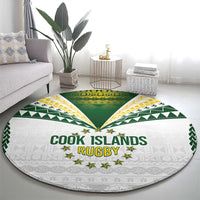 Cook Islands Rugby Round Carpet Kuki's Aitu Champions - Polynesian Pride