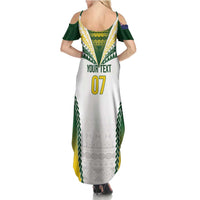Cook Islands Rugby Custom Summer Maxi Dress Kuki's Aitu Champions LT7 - Polynesian Pride