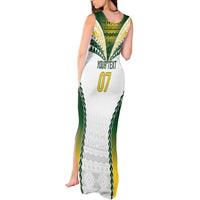 Cook Islands Rugby Custom Tank Maxi Dress Kuki's Aitu Champions - Polynesian Pride