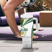 Cook Islands Rugby Tumbler With Handle Kuki's Aitu Champions - Polynesian Pride