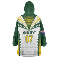 Cook Islands Rugby Custom Wearable Blanket Hoodie Kuki's Aitu Champions - Polynesian Pride