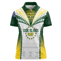 Cook Islands Rugby Custom Women Polo Shirt Kuki's Aitu Champions LT7 Female Colorful - Polynesian Pride