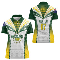 Cook Islands Rugby Custom Women Polo Shirt Kuki's Aitu Champions LT7 - Polynesian Pride