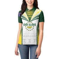 Cook Islands Rugby Custom Women Polo Shirt Kuki's Aitu Champions LT7 - Polynesian Pride