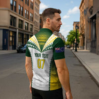Cook Islands Rugby Custom Zipper Polo Shirt Kuki's Aitu Champions - Polynesian Pride