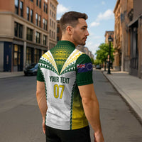Cook Islands Rugby Custom Zipper Polo Shirt Kuki's Aitu Champions LT7 - Polynesian Pride
