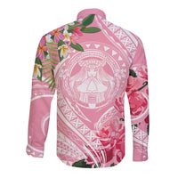Aloha Hawaii Maui Long Sleeve Button Shirt Goddess Lokelani Rose LT7 - Polynesian Pride