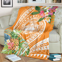 Aloha Hawaii Lanai Blanket Frangipani Mix Pineapple LT7 - Polynesian Pride