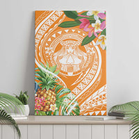 Aloha Hawaii Lanai Canvas Wall Art Frangipani Mix Pineapple LT7 - Polynesian Pride