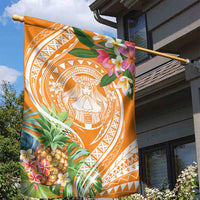 Aloha Hawaii Lanai Garden Flag Frangipani Mix Pineapple LT7 - Polynesian Pride