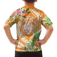 Aloha Hawaii Lanai Hawaiian Shirt Frangipani Mix Pineapple LT7 - Polynesian Pride