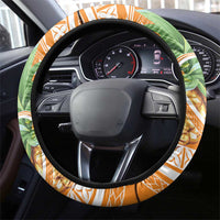 Aloha Hawaii Lanai Steering Wheel Cover Frangipani Mix Pineapple LT7 - Polynesian Pride