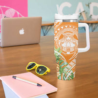 Aloha Hawaii Lanai Tumbler With Handle Frangipani Mix Pineapple