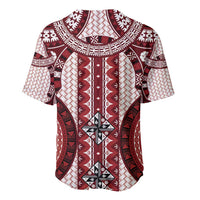 Bula Fiji Vintage Baseball Jersey Scarlet Masi Motifs