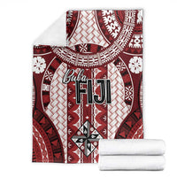 Bula Fiji Vintage Blanket Scarlet Masi Motifs