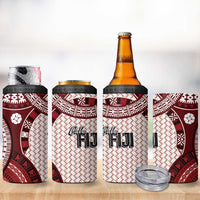 Bula Fiji Vintage 4 in 1 Can Cooler Tumbler Scarlet Masi Motifs