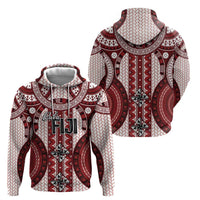 Bula Fiji Vintage Hoodie Scarlet Masi Motifs