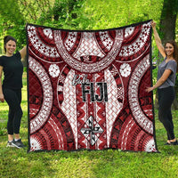 Bula Fiji Vintage Quilt Scarlet Masi Motifs