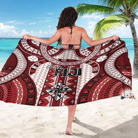 Bula Fiji Vintage Sarong Scarlet Masi Motifs
