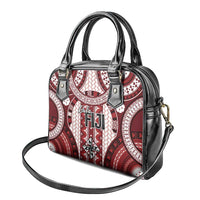 Bula Fiji Vintage Shoulder Handbag Scarlet Masi Motifs
