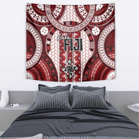 Bula Fiji Vintage Tapestry Scarlet Masi Motifs
