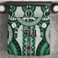 Bula Fiji Vintage Bedding Set Phthalo Green Masi Motifs