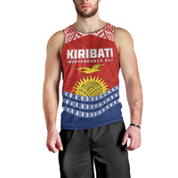 Personalised Kiribati Independence Day Men Tank Top Flag Style LT7 - Polynesian Pride