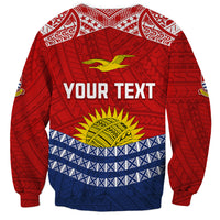 Personalised Kiribati Independence Day Sweatshirt Flag Style LT7 - Polynesian Pride