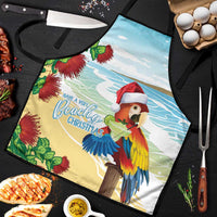 Have A Very Beach Christmas Apron Parrot By Lehua Flower LT7 Art - Polynesian Pride