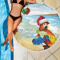 Have A Very Beach Christmas Beach Blanket Parrot By Lehua Flower LT7 - Polynesian Pride