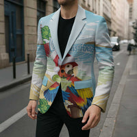 Have A Very Beach Christmas Blazer Parrot By Lehua Flower LT7 - Polynesian Pride