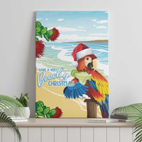 Have A Very Beach Christmas Canvas Wall Art Parrot By Lehua Flower LT7 - Polynesian Pride