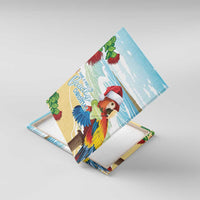 Have A Very Beach Christmas Canvas Wall Art Parrot By Lehua Flower LT7 With Frame Art - Polynesian Pride