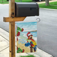 Have A Very Beach Christmas Garden Flag Parrot By Lehua Flower - Polynesian Pride