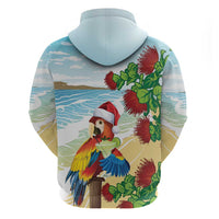 Have A Very Beach Christmas Hoodie Parrot By Lehua Flower - Polynesian Pride
