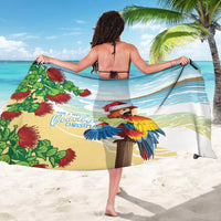 Have A Very Beach Christmas Sarong Parrot By Lehua Flower - Polynesian Pride