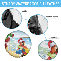 Have A Very Beach Christmas Spare Tire Cover Parrot By Lehua Flower - Polynesian Pride