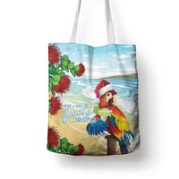 Have A Very Beach Christmas Tote Bag Parrot By Lehua Flower - Polynesian Pride