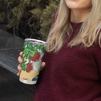 Have A Very Beach Christmas Tumbler Cup Parrot By Lehua Flower - Polynesian Pride