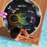Personalised Polynesian Memorial Beach Blanket Your Wings Were Ready But My Heart Was Not LT7 - Polynesian Pride
