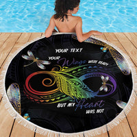 Personalised Polynesian Memorial Beach Blanket Your Wings Were Ready But My Heart Was Not LT7 - Polynesian Pride