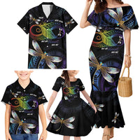 Personalised Polynesian Memorial Family Matching Mermaid Dress and Hawaiian Shirt Your Wings Were Ready But My Heart Was Not