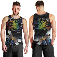 Personalised Polynesian Memorial Men Tank Top Your Wings Were Ready But My Heart Was Not LT7 - Polynesian Pride