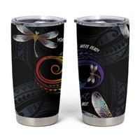 Personalised Polynesian Memorial Tumbler Cup Your Wings Were Ready But My Heart Was Not LT7 Black - Polynesian Pride
