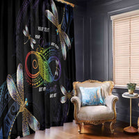 Personalised Polynesian Memorial Window Curtain Your Wings Were Ready But My Heart Was Not LT7 - Polynesian Pride