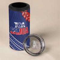 Toa Samoa Rugby Custom 4 in 1 Can Cooler Tumbler Ulafala Mix Nifo'oti - Polynesian Pride