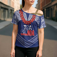 Toa Samoa Rugby Custom Cross Shoulder Shirt Ulafala Mix Nifo'oti - Polynesian Pride