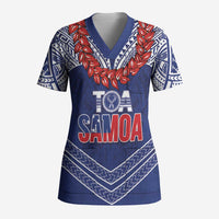 Toa Samoa Rugby Custom Scrub Top Ulafala Mix Nifo'oti - Polynesian Pride